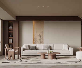 New Chinese Style A Living Room-ID:388317112