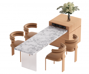 Modern Dining Table And Chairs-ID:468626982