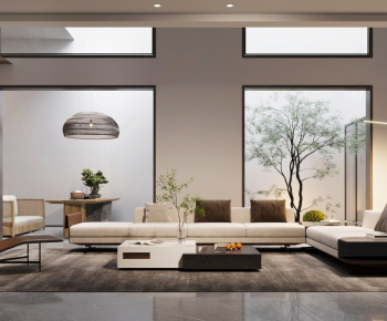 New Chinese Style A Living Room-ID:791655066