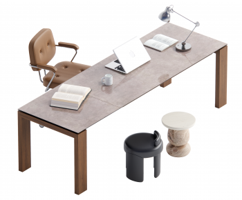 Modern Office Desk And Chair-ID:941247944