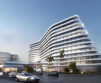 Modern Appearance Of Commercial Building-ID:745628124