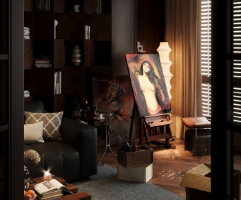 Modern A Living Room-ID:312486897