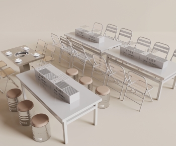 Modern Dining Table And Chairs-ID:283617029