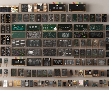 Modern Blackboard/whiteboard-ID:475409087