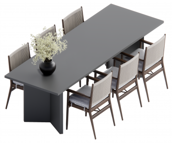 Modern Dining Table And Chairs-ID:864944936