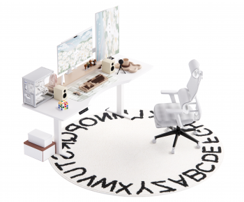 Modern Computer Desk-ID:405740986