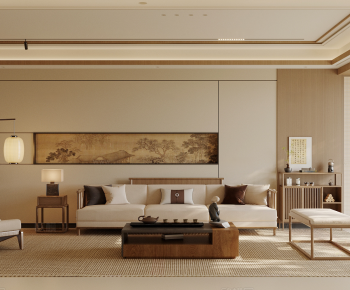 New Chinese Style A Living Room-ID:546139001