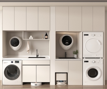 Modern Laundry Cabinet-ID:619354967