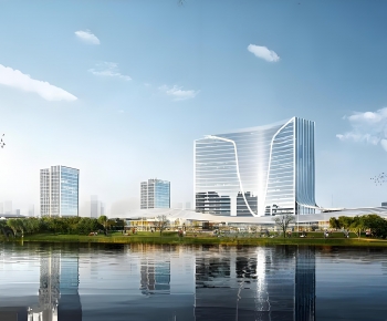 Modern Appearance Of Commercial Building-ID:576514017