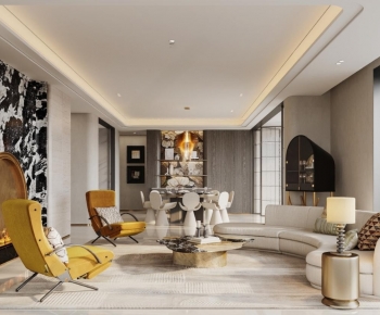 Modern A Living Room-ID:508420947