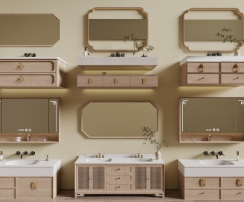 New Chinese Style Bathroom Cabinet-ID:699892044