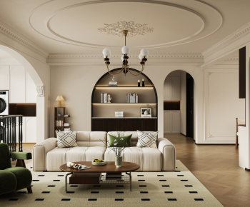 French Style A Living Room-ID:418796069