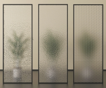 Modern Glass Screen Partition-ID:501765011