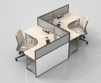 Modern Office Desk And Chair-ID:446115021