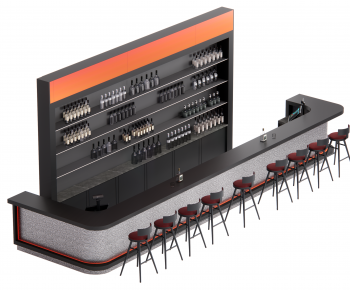 Modern Counter Bar-ID:121414902