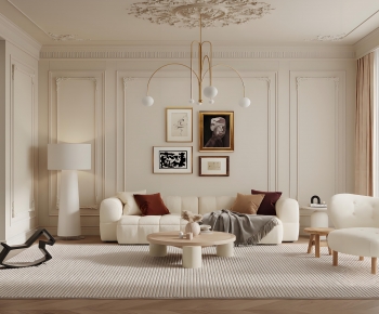 French Style A Living Room-ID:251269377