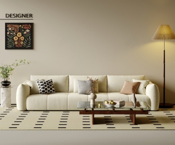 Modern Three-seat Sofa-ID:529674059