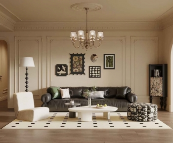 French Style A Living Room-ID:152347098
