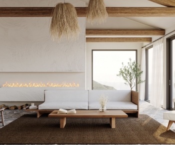 Wabi-sabi Style A Living Room-ID:763208915