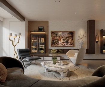 Modern A Living Room-ID:444405081