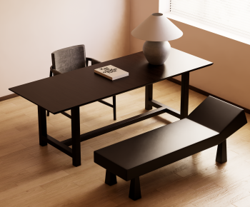 Modern Computer Desk And Chair-ID:819358117