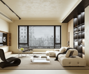 Wabi-sabi Style A Living Room-ID:910435917