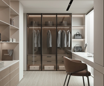 Modern Clothes Storage Area-ID:372529095