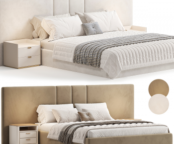 Modern Double Bed-ID:965013981