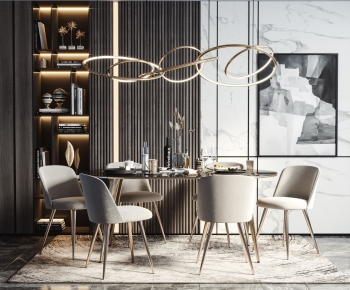 Modern Dining Table And Chairs-ID:208649637