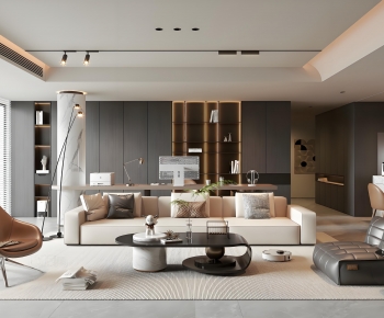 Modern A Living Room-ID:934439908