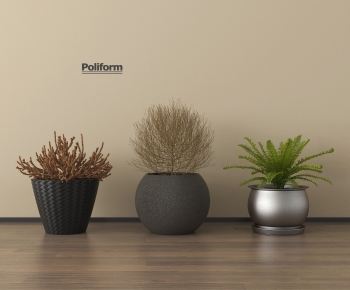 Modern Potted Green Plant-ID:718558075