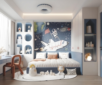 Modern Boy's Room And Son's Room-ID:229907042