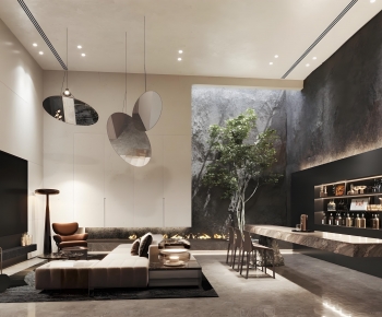 Modern A Living Room-ID:624903926