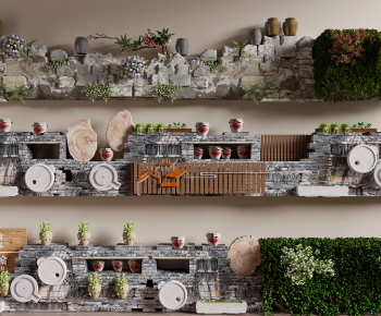 New Chinese Style Landscape Wall-ID:719136956