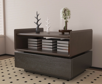 New Chinese Style Bedside Cupboard-ID:401082996