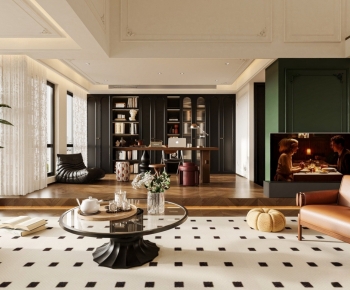 French Style A Living Room-ID:254930972