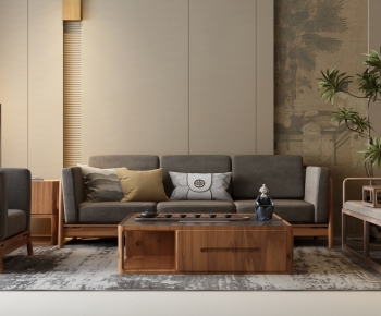 New Chinese Style Sofa Combination-ID:102885014