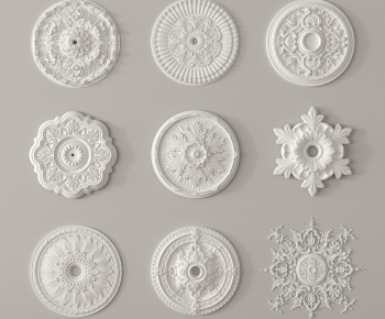 French Style Plaster Carved Top Plate-ID:286508089