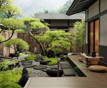 Japanese Style Courtyard/landscape-ID:723769909