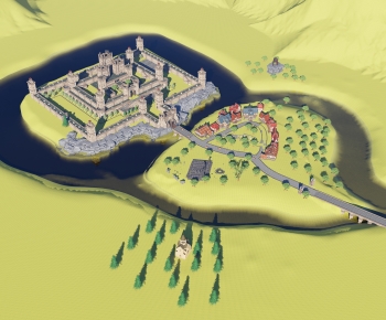 Modern Architectural Bird's-eye View Planning-ID:680429967