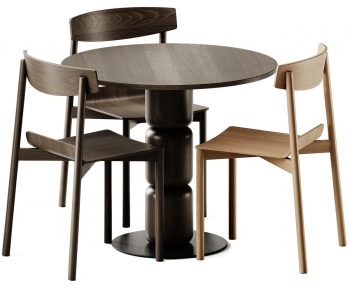 Modern Dining Table And Chairs-ID:556560047