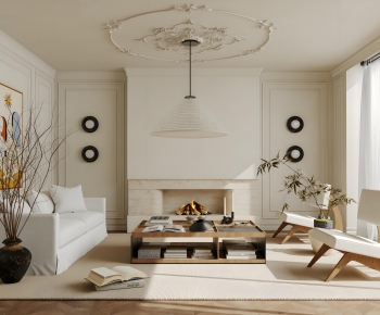 French Style A Living Room-ID:343635089