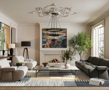 French Style A Living Room-ID:530854949