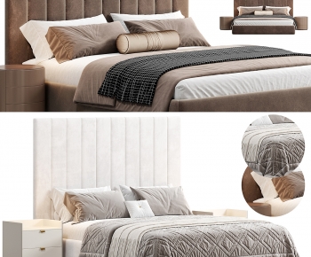 Modern Double Bed-ID:372203118