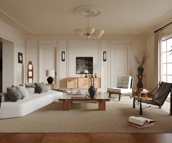 French Style A Living Room-ID:376068121