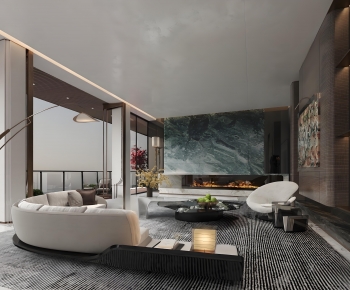 Modern A Living Room-ID:648137092