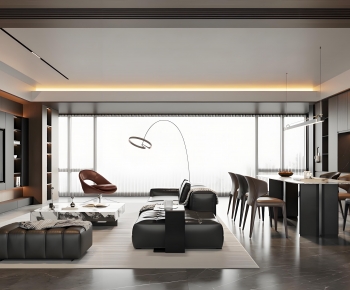 Modern A Living Room-ID:284841136