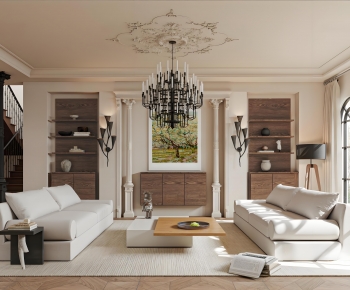 French Style A Living Room-ID:819621188