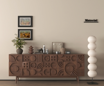 Wabi-sabi Style Entrance Cabinet-ID:400804048