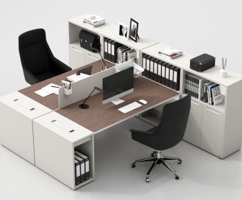 Modern Office Desk And Chair-ID:634341007